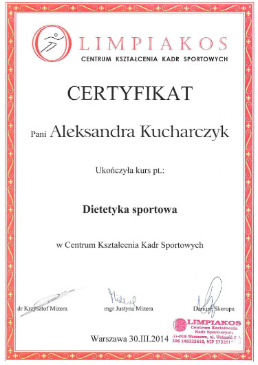 dietetyka sportowa